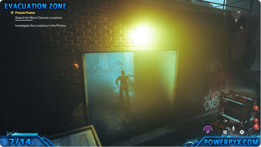 The powered rooftop rear entrance in Evacuation Zone