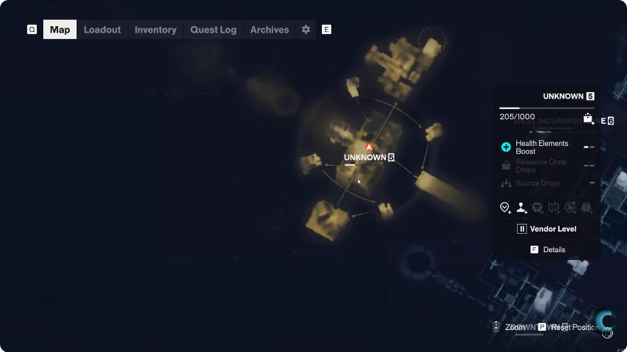 Unknown 5 map and its connecting routes before the taxi approach