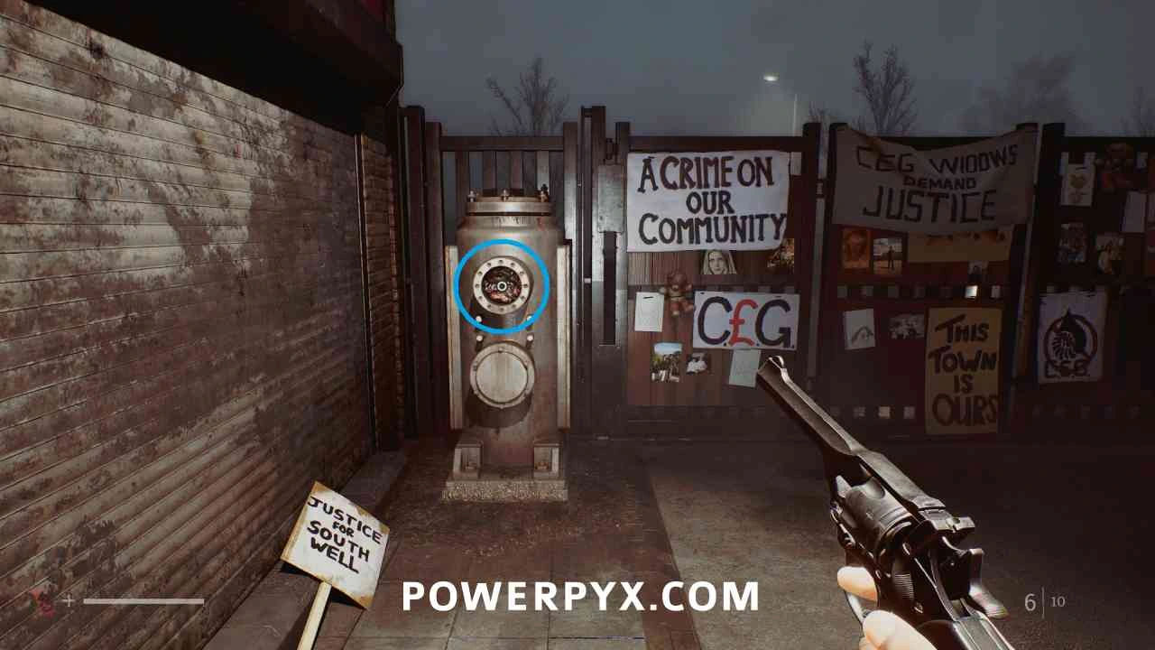 Strange Gate pipe mechanism at the end of Atlas Way