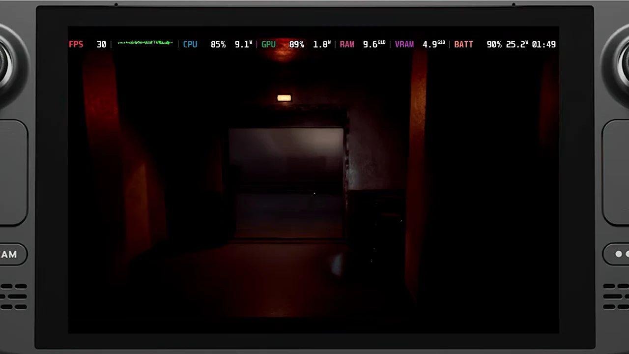 Gameplay from Steam Deck HQ’s handheld test