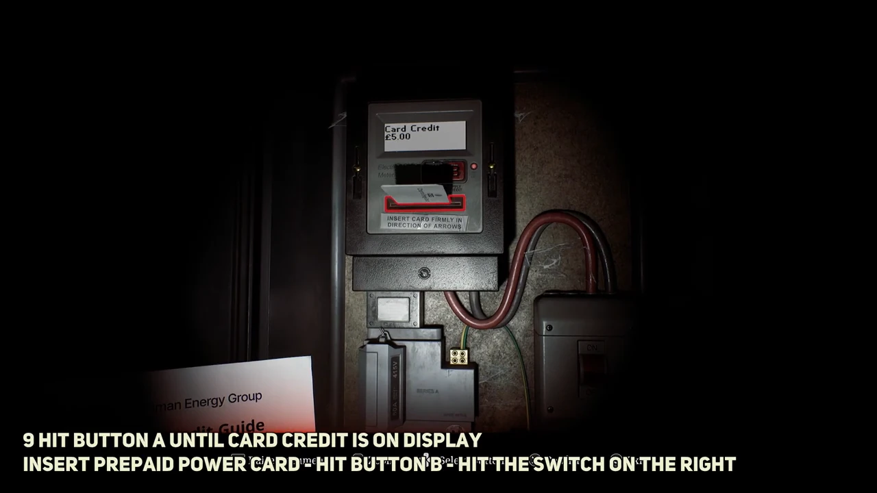 Electricity meter in Zoe’s house