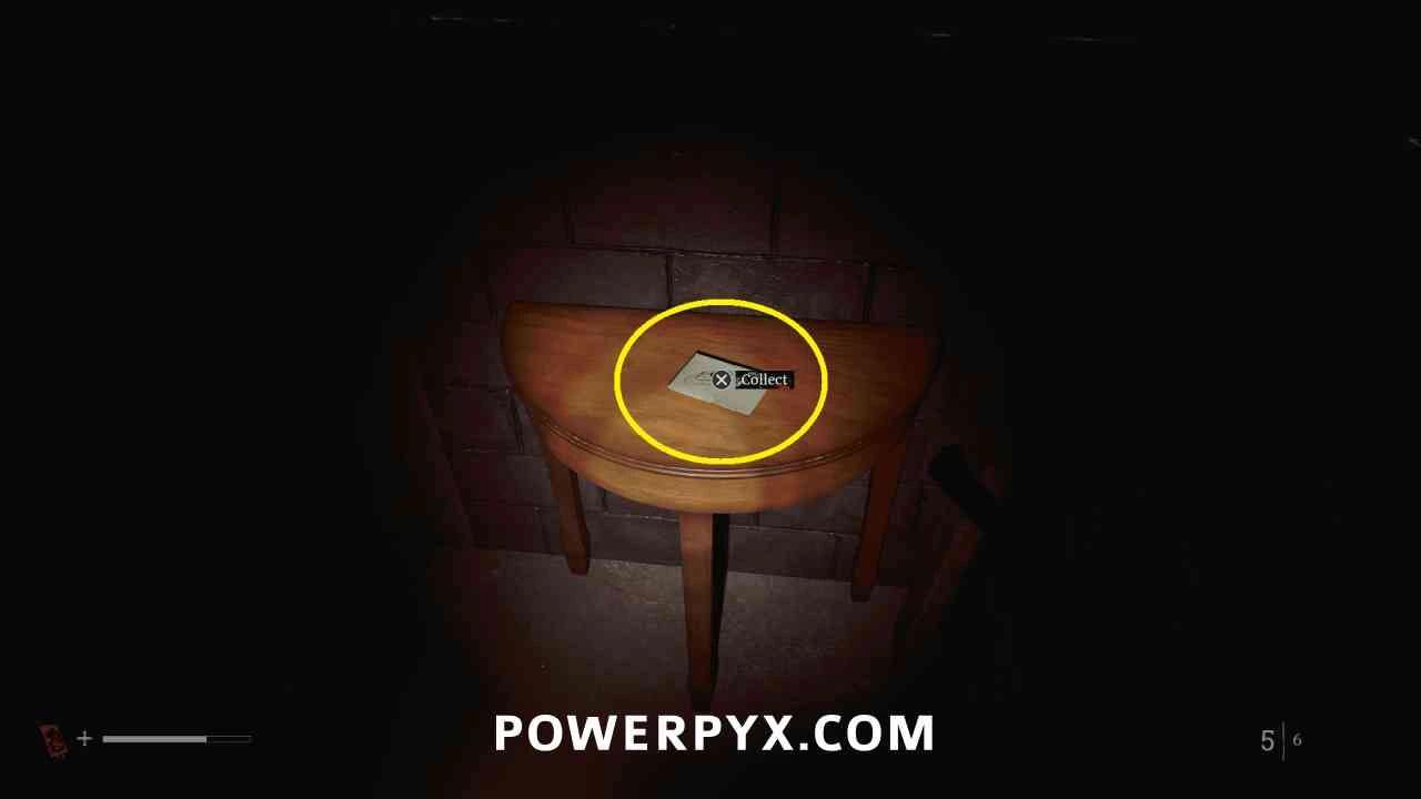 Postcard on the rear shed table in the Tomorrow state