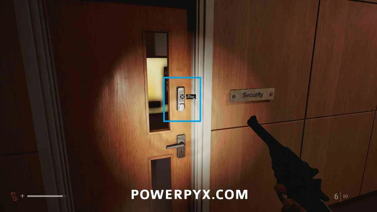 CEG Security door and its wall keypad